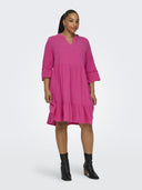 Φόρεμα λινό plus size CARMAKOMA 15316132 - Magenta - thefashionproject.gr - CARMAKOMA