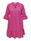 Φόρεμα λινό plus size CARMAKOMA 15316132 - Magenta - thefashionproject.gr - CARMAKOMA