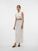 Φόρεμα μάξι με άνοιγμα Vero Moda 10327497 - Λευκό - thefashionproject.gr - VERO MODA