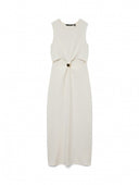 Φόρεμα μάξι με άνοιγμα Vero Moda 10327497 - Λευκό - thefashionproject.gr - VERO MODA