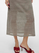 Φόρεμα μάξι με δαντέλα Vero Moda 10309293 - Τάουπε - thefashionproject.gr - VERO MODA