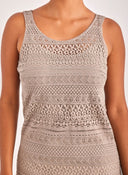 Φόρεμα μάξι με δαντέλα Vero Moda 10309293 - Τάουπε - thefashionproject.gr - VERO MODA