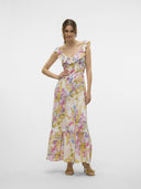 Φόρεμα με ανοιχτή πλάτη και βολάν Vero Moda 10323628