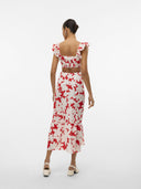 Φόρεμα με ανοιχτή πλάτη και βολάν Vero Moda 10323628