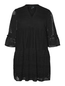 Φόρεμα με δαντέλα plus size Vero Moda curve 10294302 - Μαύρο - thefashionproject.gr - VERO MODA CURVE