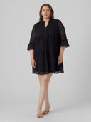 Φόρεμα με δαντέλα plus size Vero Moda curve 10294302 - Μαύρο - thefashionproject.gr - VERO MODA CURVE