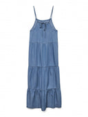 Φόρεμα με denim όψη Vero Moda 10326075 - Μπλε denim - thefashionproject.gr - VERO MODA