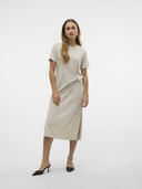 Φόρεμα με κόμπο Vero Moda 10327090 - Μπεζ - thefashionproject.gr - VERO MODA