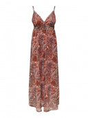 Φόρεμα με print ONLY 15340008 - Πορτοκαλί - thefashionproject.gr - ONLY