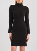 Φόρεμα με ψηλό γιακά PIECES 17141051 - Μαύρο - thefashionproject.gr - PIECES