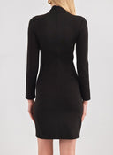 Φόρεμα με ψηλό γιακά PIECES 17141051 - Μαύρο - thefashionproject.gr - PIECES