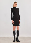 Φόρεμα με ψηλό γιακά PIECES 17141051 - Μαύρο - thefashionproject.gr - PIECES