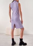 Φόρεμα με ριπ ύφανση NAIBA 402.237 - Λιλά - thefashionproject.gr - The Fashion Project