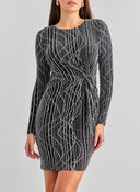 Φόρεμα μίνι lurex με σούρα Vero Moda 10277560