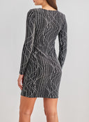 Φόρεμα μίνι lurex με σούρα Vero Moda 10277560