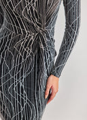Φόρεμα μίνι lurex με σούρα Vero Moda 10277560