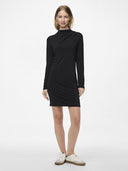 Φόρεμα μίνι με σούρες PIECES 17153520 - Μαύρο - thefashionproject.gr - PIECES