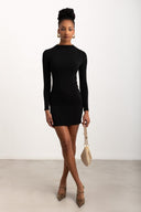 Φόρεμα μίνι με σούρες PIECES 17153520 - Μαύρο - thefashionproject.gr - PIECES