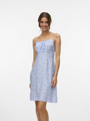 Φόρεμα μίνι ριγέ Vero Moda 10324640 - Γαλάζιο - thefashionproject.gr - VERO MODA