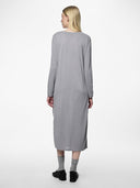 Φόρεμα μίντι basic Pieces 17151341 - Γκρι - thefashionproject.gr - PIECES
