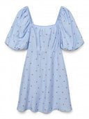 Φόρεμα ριγέ με κεράσια Vero Moda 10324644 - Γαλάζιο - thefashionproject.gr - VERO MODA