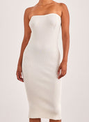 Φόρεμα ριμπ strapless Vero Moda 10309494