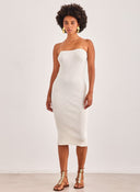 Φόρεμα ριμπ strapless Vero Moda 10309494