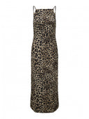 Φόρεμα σατέν με print ONLY 15340535 - Leopard - thefashionproject.gr - ONLY