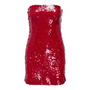 Φόρεμα strapless με παγέτες ONLY 15309738