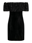 Φόρεμα velvet με βολάν και παγιέτες ONLY 15336170
