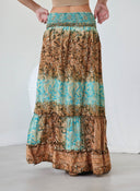 Φούστα μάξι με boho λαχούρια