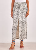 Φούστα με print PIECES 17154599
