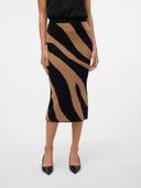 Φούστα πλεκτή με print Vero Moda 10310689