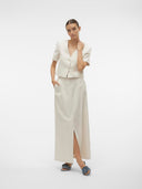 Φούστα λινή μάξι Vero Moda 10306699 - Ζαχαρί - thefashionproject.gr - VERO MODA