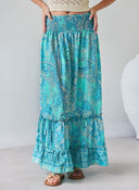 Φούστα μάξι με boho λαχούρια - Οινοπνευματί - thefashionproject.gr - The Fashion Project
