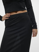 Φούστα μάξι με glitter ύφασμα Vero Moda 10316739 - Μαύρο - thefashionproject.gr - VERO MODA