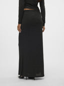 Φούστα μάξι με glitter ύφασμα Vero Moda 10316739 - Μαύρο/Ασημί - thefashionproject.gr - VERO MODA