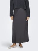 Φούστα μάξι σατέν ONLY 15333343 - Ανθρακί - thefashionproject.gr - ONLY