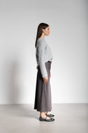 Φούστα μάξι σατέν ONLY 15333343 - Ανθρακί - thefashionproject.gr - ONLY