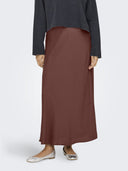 Φούστα μάξι σατέν ONLY 15333343 - Καφέ - thefashionproject.gr - ONLY