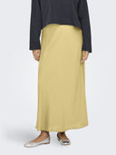 Φούστα μάξι σατέν ONLY 15333343 - Κίτρινο - thefashionproject.gr - ONLY