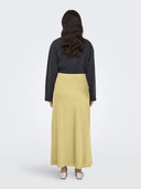 Φούστα μάξι σατέν ONLY 15333343 - Κίτρινο - thefashionproject.gr - ONLY