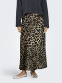 Φούστα μάξι σατέν ONLY 15333343 - Leopard - thefashionproject.gr - ONLY