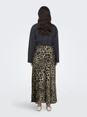 Φούστα μάξι σατέν ONLY 15333343 - Leopard - thefashionproject.gr - ONLY