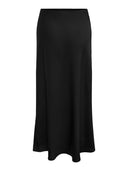 Φούστα μάξι σατέν ONLY 15333343 - Μαύρο - thefashionproject.gr - ONLY