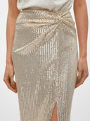 Φούστα με παγιέτες Vero Moda 10306132 - Χρυσό - thefashionproject.gr - VERO MODA