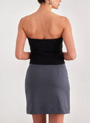 Φούστα μίνι φάκελος Noisy May 27028781 - Ανθρακί - thefashionproject.gr - NOISY MAY