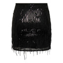 Φούστα μίνι με παγιέτες Only 15305742 - Μαύρο - thefashionproject.gr - ONLY