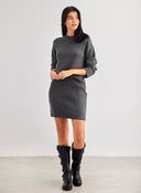 Φούστα μίνι πλεκτή 10305304 Aware by Vero Moda - Ανθρακί - thefashionproject.gr - AWARE by VERO MODA