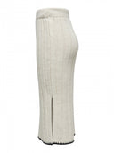 Φούστα πλεκτή μίντι ONLY 15330190 - Μπεζ - thefashionproject.gr - ONLY